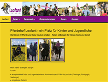 Tablet Screenshot of leofant.de